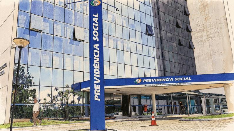 Edifício sede do INSS em destaque (Foto: Reprodução)