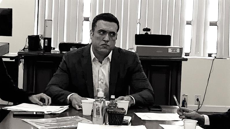 Vinícius Gritzbach durante reunião com o Ministério Público em julho de 2024 (Foto: Reprodução)
