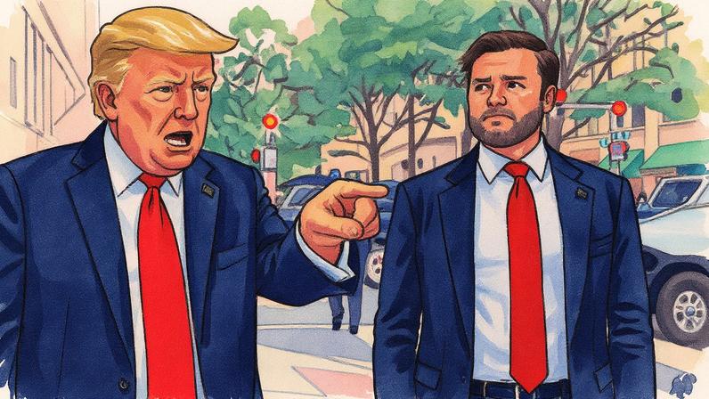 Donald Trump e J. D. Vance posam juntos em Washington, em um evento realizado no dia 9 de setembro (Foto: Reprodução)
