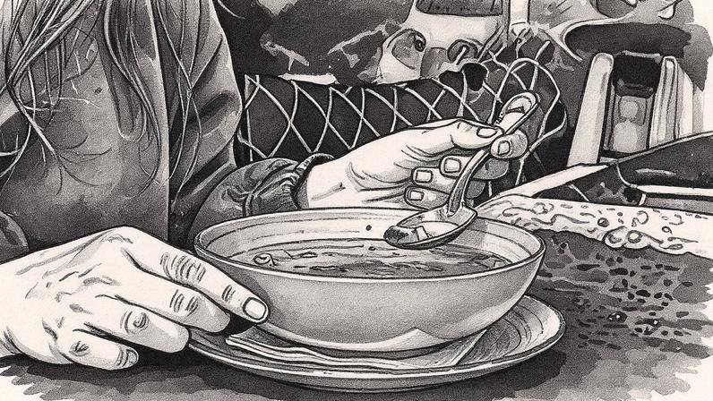 Sopa em um recipiente (Foto: Reprodução)