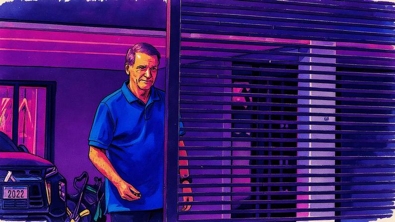 Ex-presidente Jair Bolsonaro em prisão domiciliar em Brasília (Foto: Reprodução)