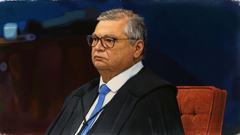 Flávio Dino durante o segundo dia de julgamento no Supremo Tribunal Federal (STF) (Foto: Reprodução)