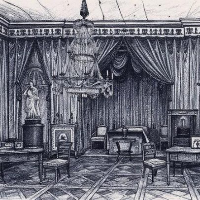 Quarto de cama da Alemanha desafia conservadores com tecidos luxuosos