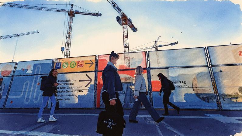 Obra do metrô em Stuttgart, com preocupação dos investidores do setor privado em relação ao plano de investimentos (Foto: Reprodução)