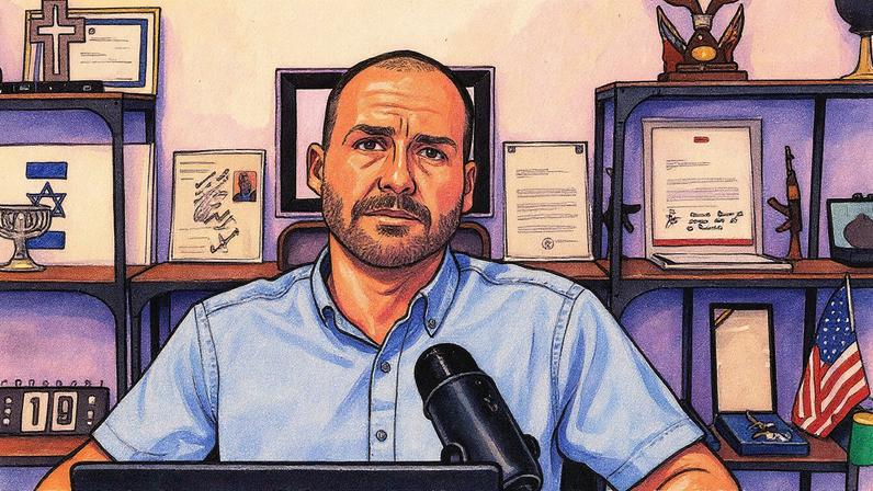 Eduardo Bolsonaro participa de uma live (Foto: Reprodução)