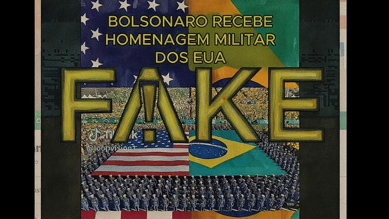 Bolsonaro não recebeu nenhuma parada militar dos EUA (Foto: Reprodução)