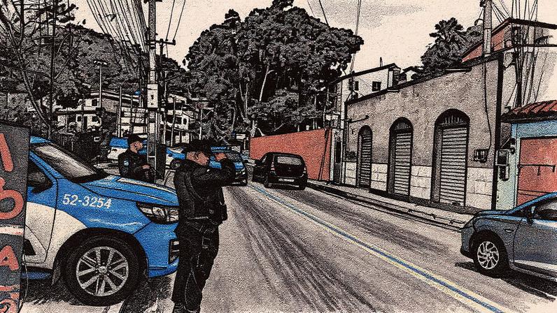 Tiroteio em Nova Brasília, Niterói, entre policiais e traficantes em agosto (Foto: Reprodução)