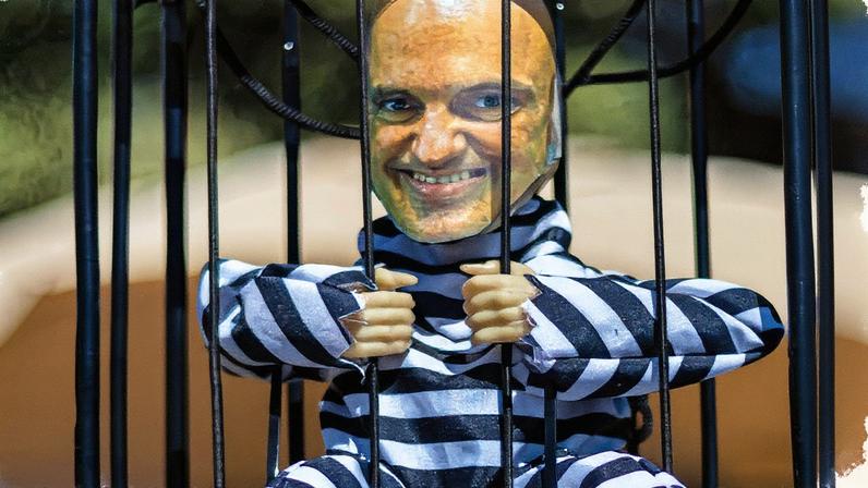 Boneco de Moraes em desfile de 7 de setembro e tatuagem de Adauto Nascimento (Foto: Reprodução)