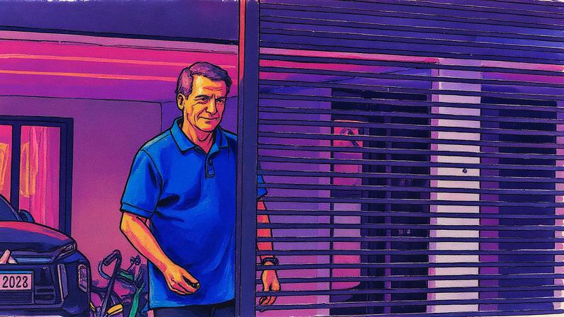 Ex-presidente Jair Bolsonaro em sua casa, onde está em prisão domiciliar (Foto: Reprodução)