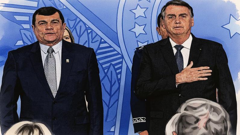 Paulo Sergio Nogueira e Jair Bolsonaro posam para a foto (Foto: Reprodução)