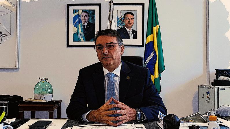 Senador Flávio Bolsonaro em foto de arquivo (Foto: Reprodução)