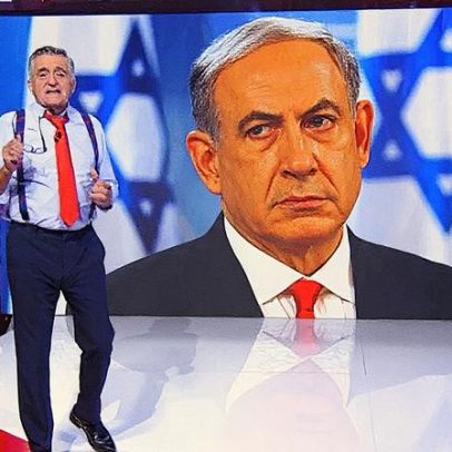 El Gran Wyoming faz gesto a Netanyahu e repercute em televisão israelense