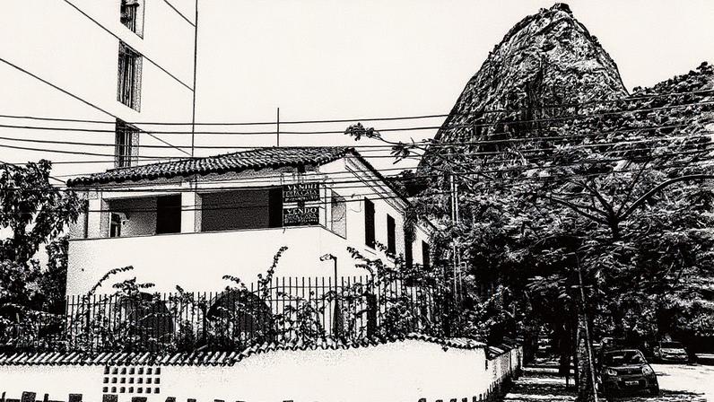 Casa que foi cenário do filme "Ainda estou aqui", localizada na rua Roquete Pinto, na Urca (Foto: Reprodução)
