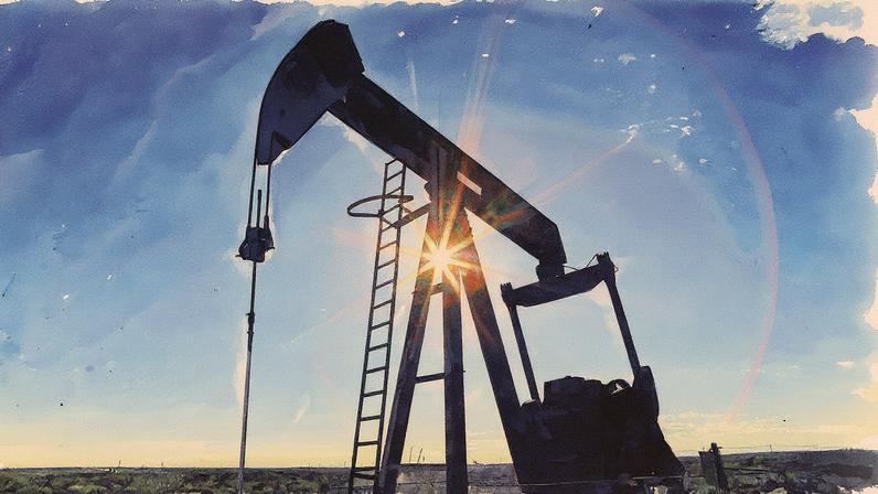 Bomba de extração de petróleo em operação na Bacia Permiana, no condado de Loving, Texas (Foto: Reprodução)