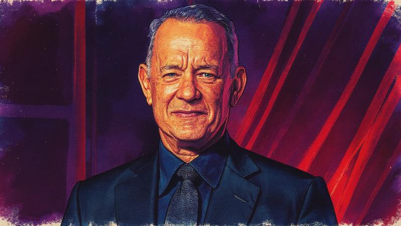 Tom Hanks em uma festa no Museu da Academia de Cinema de Los Angeles (Foto: Reprodução)