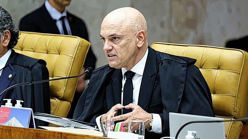 Ministro Alexandre de Moraes discursa na retomada dos trabalhos do STF no 2º semestre de 2025 (Foto: Reprodução)
