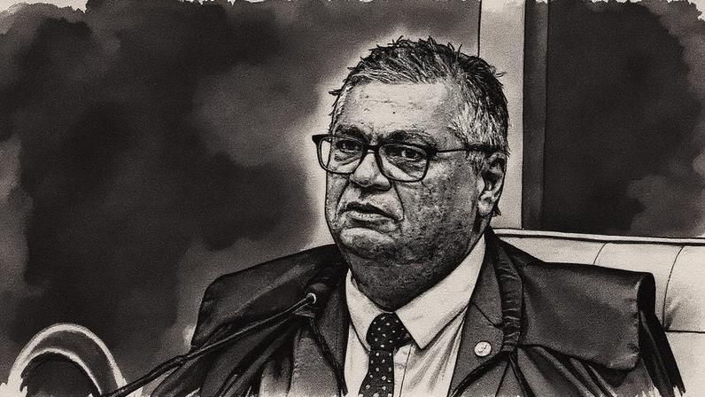 Ministro Flávio Dino vota em ação penal relacionada ao golpe (Foto: Reprodução)