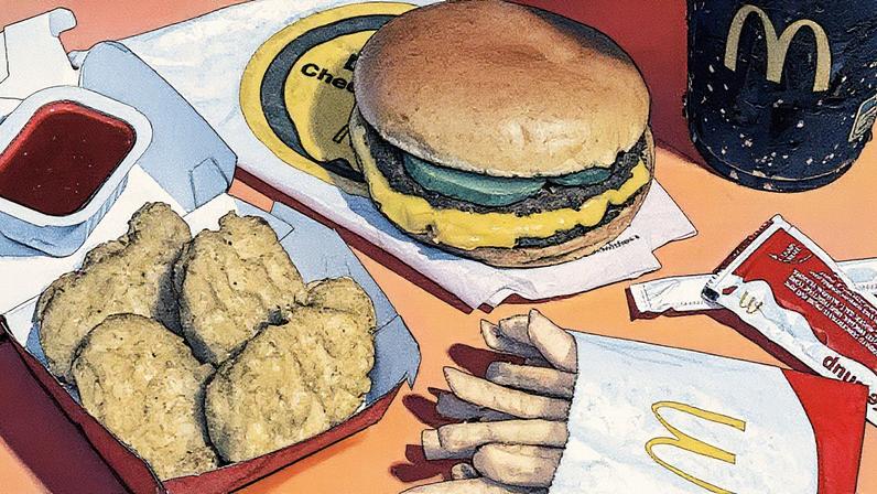 Refeição do McDonald's fotografada em Washington, D.C. (Foto: Reprodução)