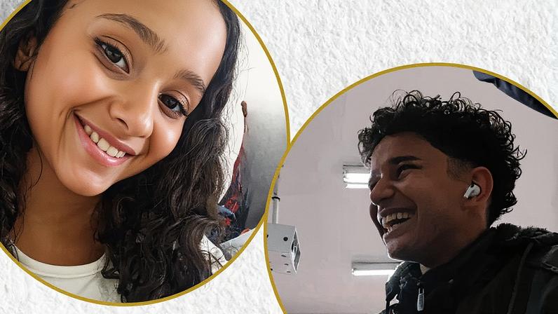 Duas crianças, uma menina de 12 anos e um menino de 15 anos, aparecem em uma foto. (Foto: Reprodução)
