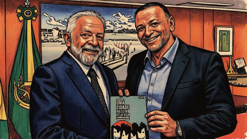 Presidente Luiz Inácio Lula da Silva e Edinho Silva em evento (Foto: Reprodução)