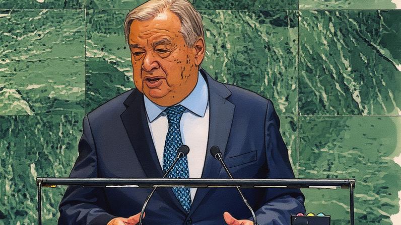Secretário Geral da ONU, António Guterres, abre a Assembleia-Geral (Foto: Reprodução)