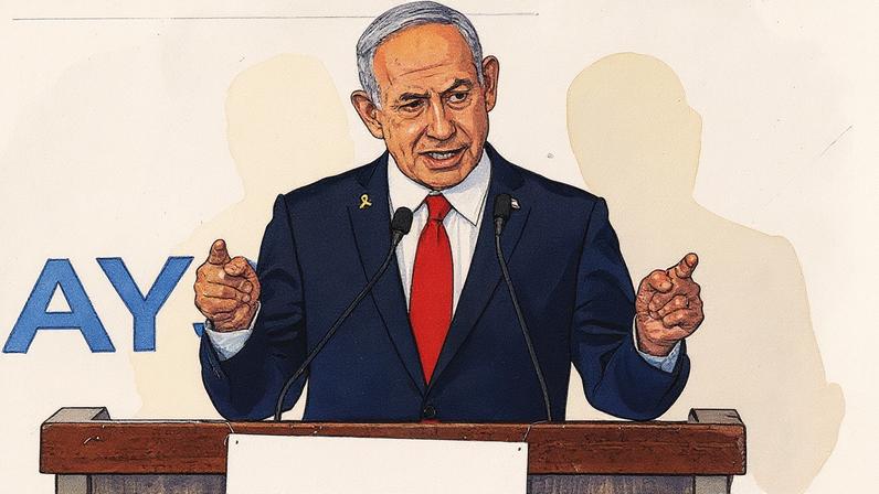 Benjamin Netanyahu, primeiro-ministro de Israel, declara intenção de ocupar toda a Faixa de Gaza e entregar controle a forças árabes posteriormente (Foto: Reprodução)
