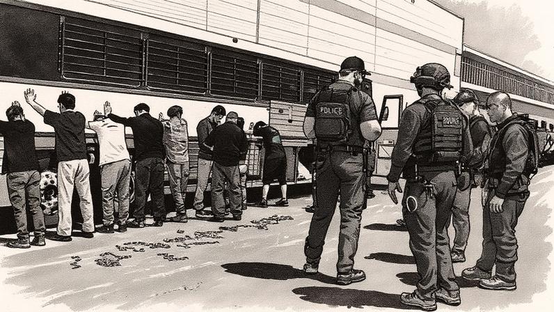 Redada na planta de fabricação da Hyundai (Foto: Reprodução)