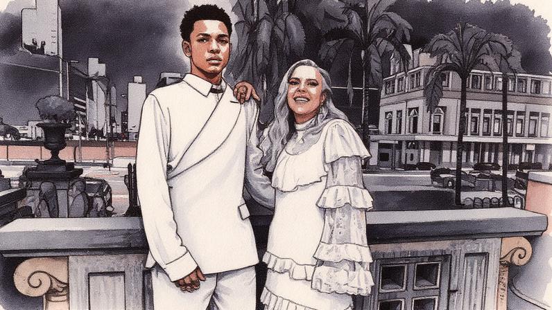 Astrid Fontenelle e seu filho, Gabriel, posam para a foto (Foto: Reprodução)