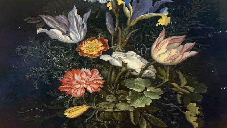 Uma das pinturas de natureza morta do século XVII na leilão interrompido da Macieira (Foto: Reprodução)