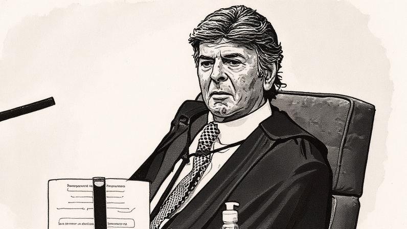 Ministro Luiz Fux, integrante da 1ª Turma do STF, durante julgamento relacionado a Jair Bolsonaro e aliados (Foto: Reprodução)