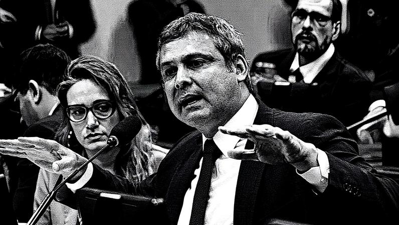 Deputado federal Lindbergh Farias em sessão na Câmara dos Deputados (Foto: Reprodução)