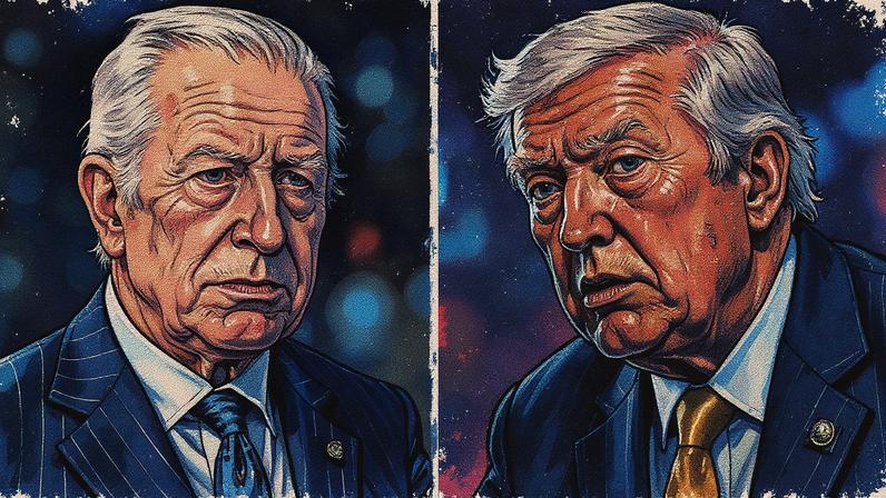Charles III e Donald Trump posam para uma foto juntos (Foto: Reprodução)