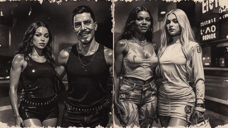Giovanna Lancellotti e Gabriel David ; Ludmilla e Brunna Gonçalves — Foto: Roberto Filho/Brazilnews | Victor Chapetta/BrazilNews