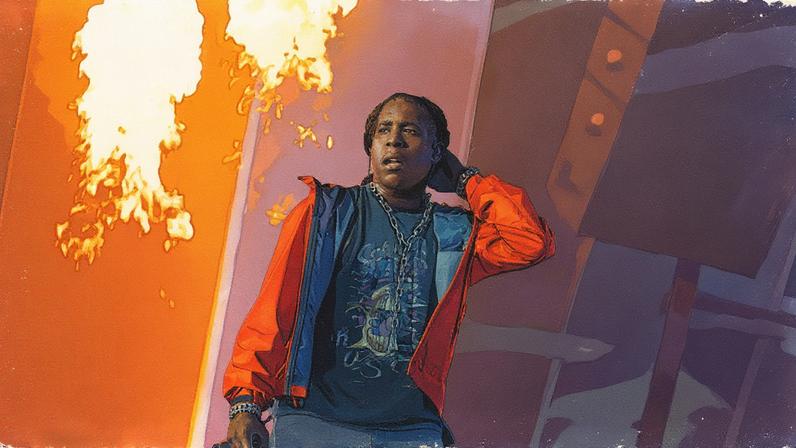 Don Toliver se apresenta em um show no The Town 2025 (Foto: Reprodução)