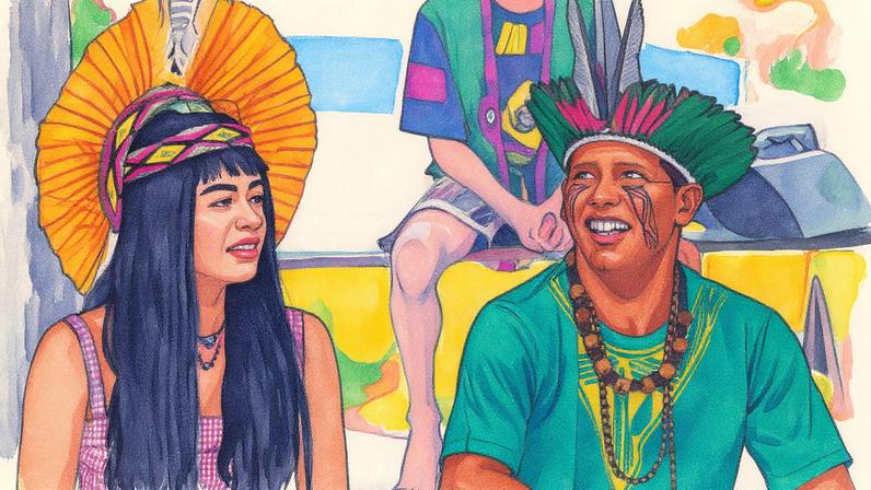 Truduá Dorrico e Sairi Pataxó participam do Festival Caju (Foto: Reprodução)