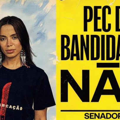 Anitta alerta população sobre riscos da PEC da Blindagem e critica projeto