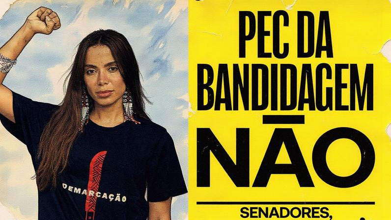 Anitta utiliza suas redes sociais para se manifestar sobre política (Foto: Reprodução)