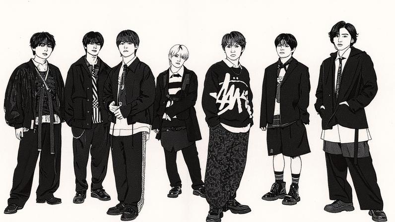 Naniwa Danshi estreia em primeiro lugar na Billboard Japan Hot 100 com "Asymmetry", lançado em 10 de setembro (Foto: Reprodução)