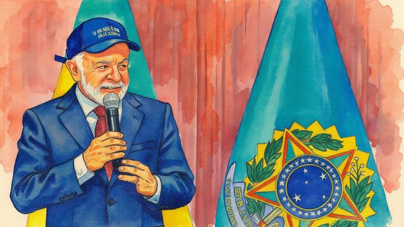 Presidente Lula fala durante reunião ministerial (Foto: Reprodução)