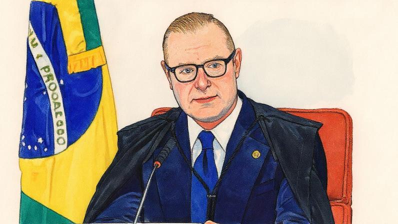 Ministro Cristiano Zanin, presidente da Primeira Turma do STF, em evento oficial (Foto: Reprodução)