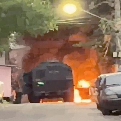 PM realiza operação na Mangueira enquanto bandidos tentam bloquear acesso com fogo
