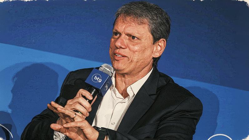 Governador de São Paulo em evento oficial (Foto: Reprodução)