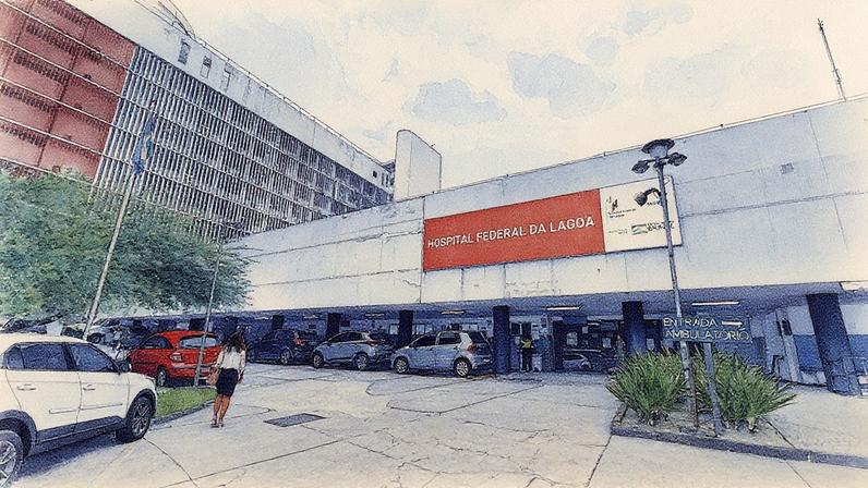 Problemas de infraestrutura no Hospital Federal da Lagoa (Foto: Reprodução)