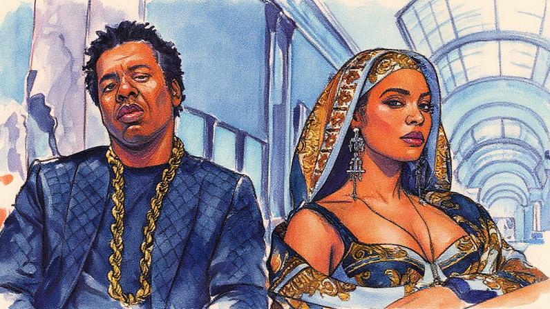 Jay-Z e Beyoncé posam juntos em uma foto promocional (Foto: Reprodução)