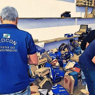 Mais de R$ 500 mil em tênis falsificados são confiscados em operação na Saara