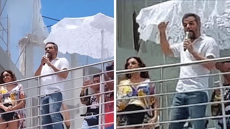 Wagner Moura participa de protesto contra a PEC da blindagem e anistia aos golpistas em Salvador (Foto: Reprodução)