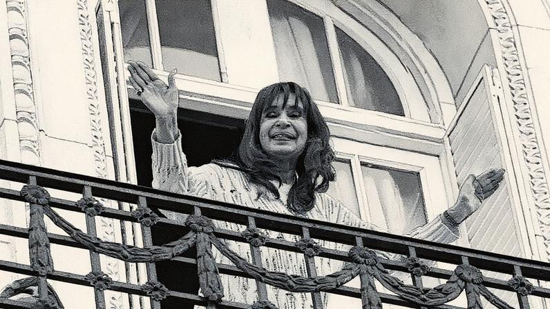 Cristina Kirchner em evento público em Buenos Aires (Foto: Reprodução)