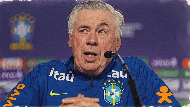 Treinador Carlo Ancelotti em evento de futebol (Foto: Reprodução)