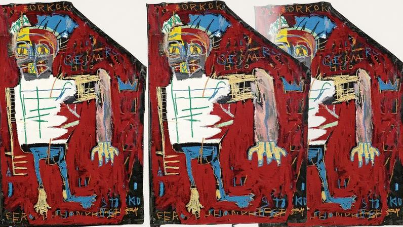 Lance inicial da obra Red Man One de Jean-Michel Basquiat foi de $2.975 milhões (Foto: Reprodução)