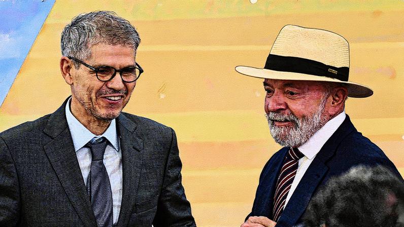 Presidente Lula e ministro da Secom, Sidônio Palmeira, durante cerimônia no Palácio do Planalto, em Brasília (Foto: Reprodução)